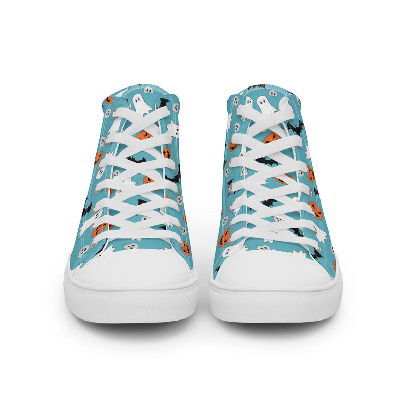 Halloween Cute High Top #231 - Close Up Detail | HA!LO Canvas Sneakers