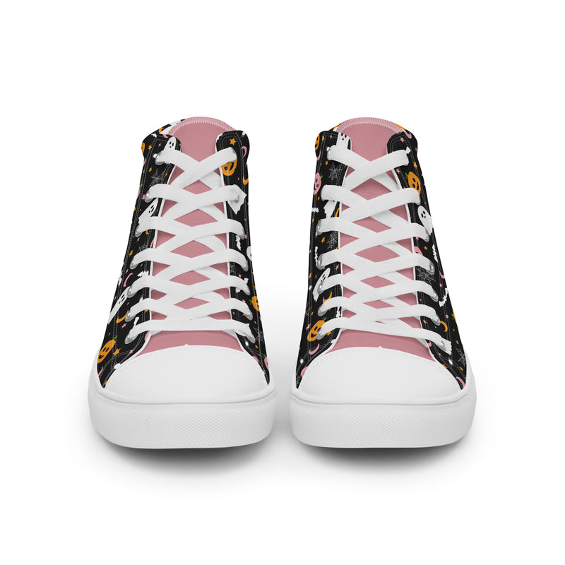 Dark Halloween High Top #236 - Close Up Detail | HA!LO Canvas Sneakers