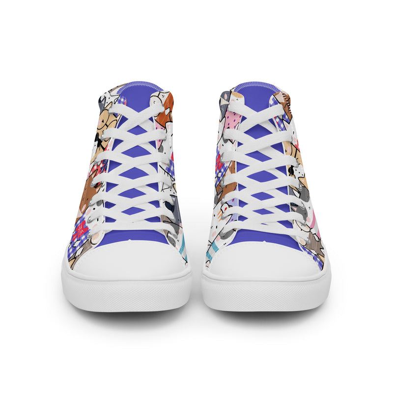 Cat Costume High Top #249 - Close Up Detail | HA!LO Canvas Sneakers