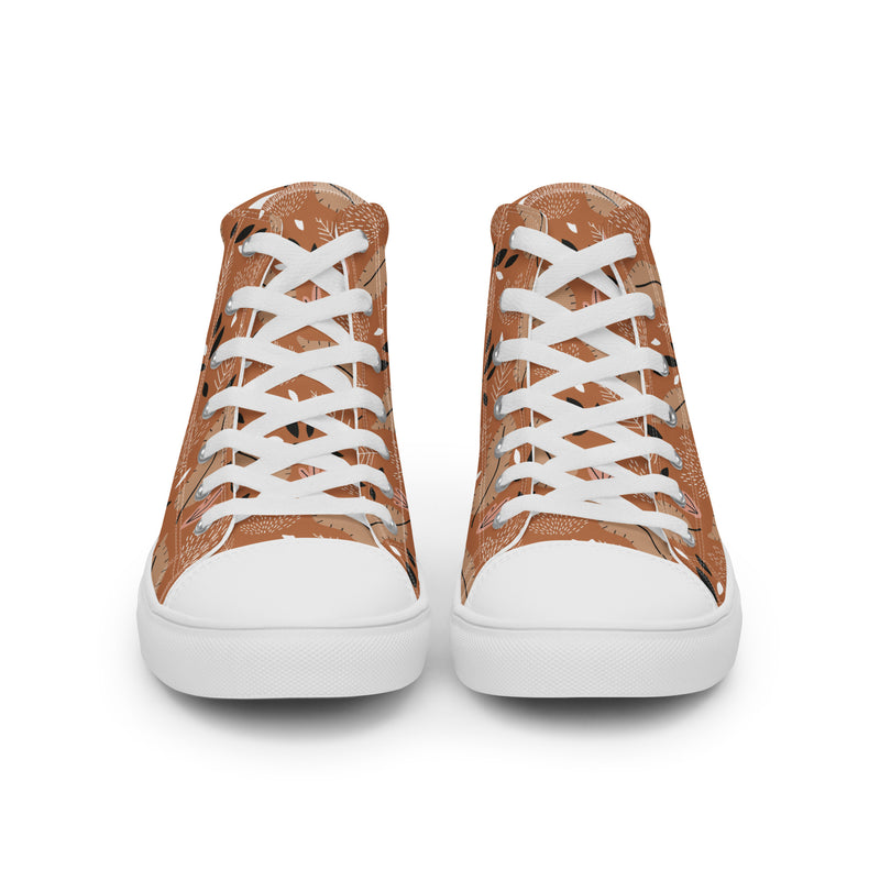 Autumn Leaf High Top #274 - Close Up Detail | HA!LO Canvas Sneakers