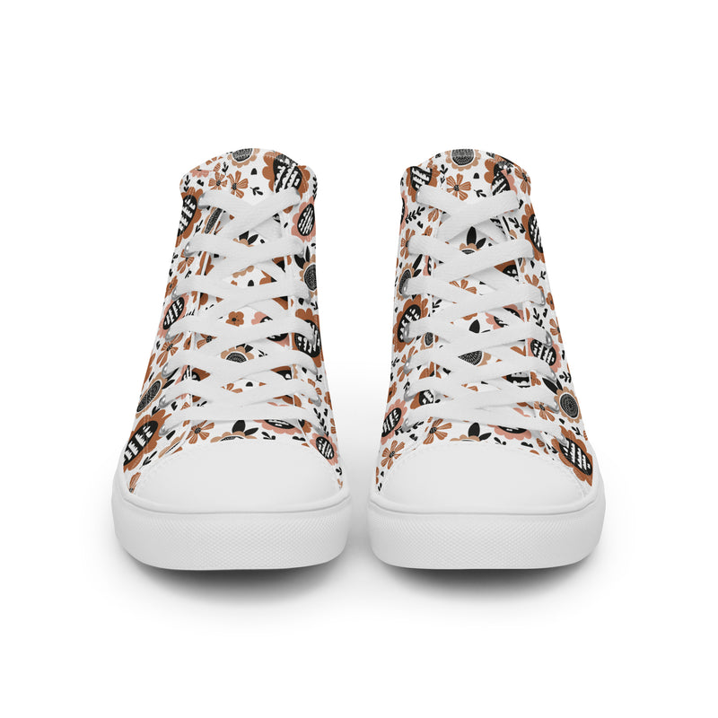 Gingerbread Cookie High Top #277 - Close Up Detail | HA!LO Canvas Sneakers
