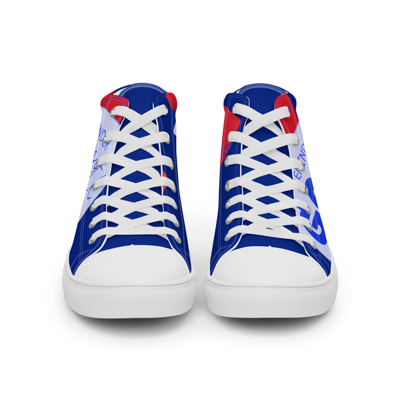 Go Vote High Top #293 - Close Up Detail | HA!LO Canvas Sneakers