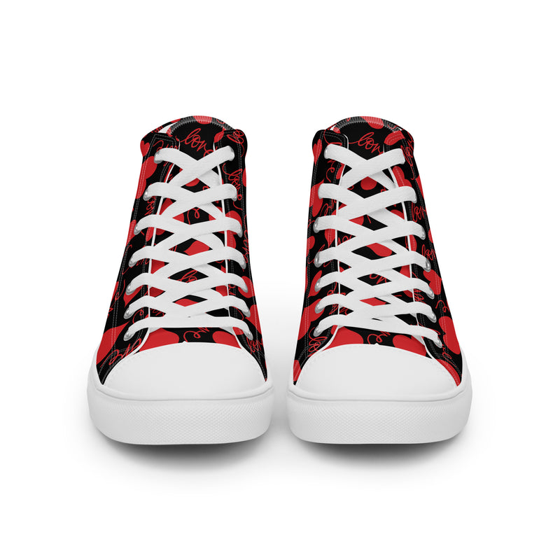 Valentine Heart High Top #318 - Sole Detail | HA!LO Canvas Sneakers