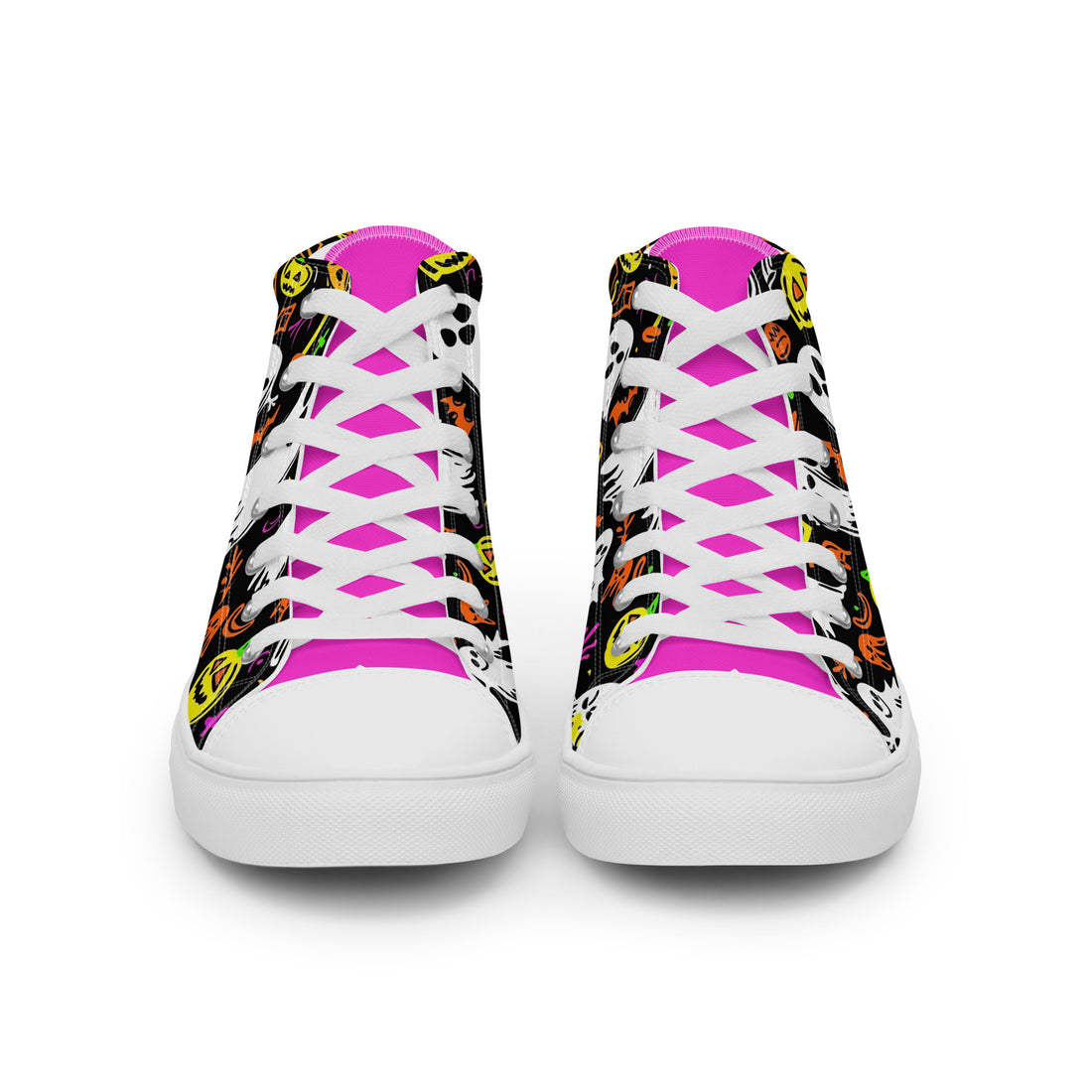 Women's Halloween Ghost Party High Tops 341 - ShipSneakers.com