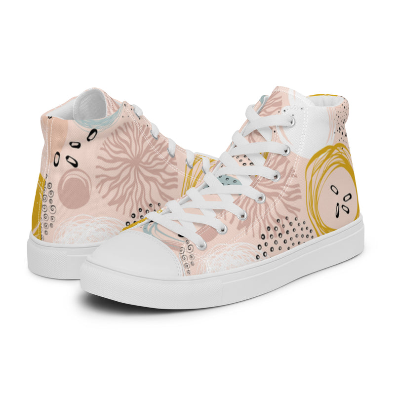 Boho Abstract High Top #14 - Canvas High Top Sneakers | HA!LO