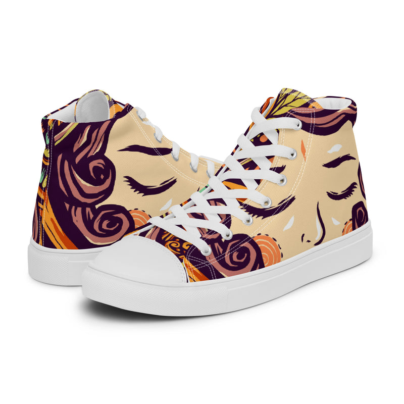 Rainbow Pride High Top #46 - Canvas High Top Sneakers | HA!LO