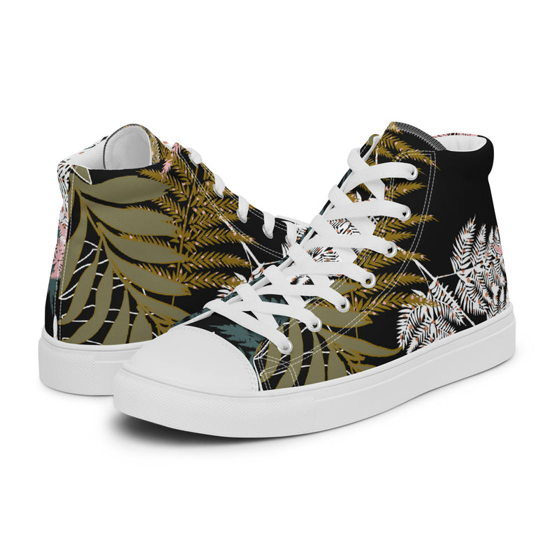 Gold Fern High Top #64 - Canvas High Top Sneakers | HA!LO