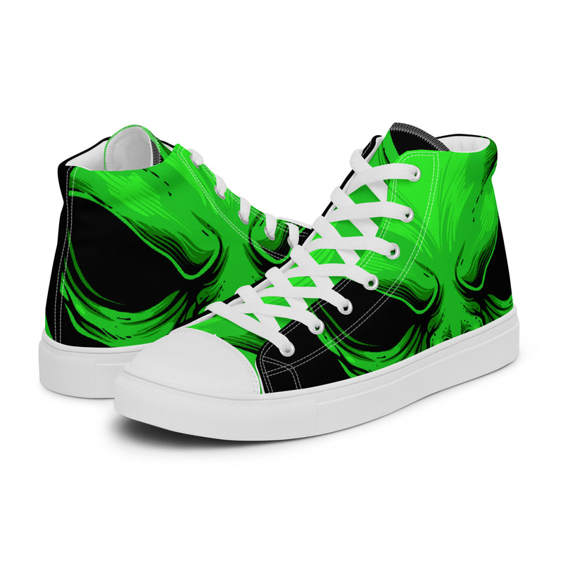 Green Smoke High Top #85 - Canvas High Top Sneakers | HA!LO