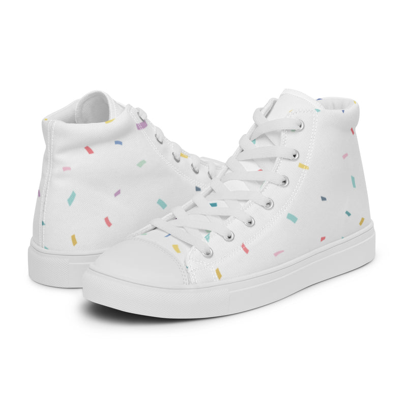 Confetti Sprinkle High Top #101 - Canvas High Top Sneakers | HA!LO