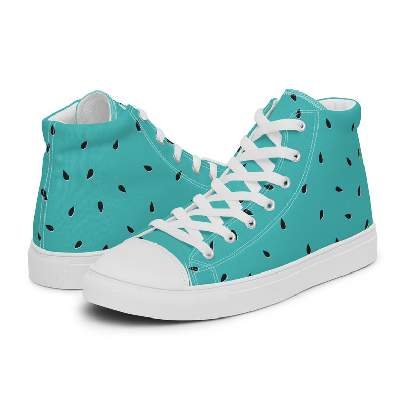 Teal Seed High Top #147 - Canvas High Top Sneakers | HA!LO