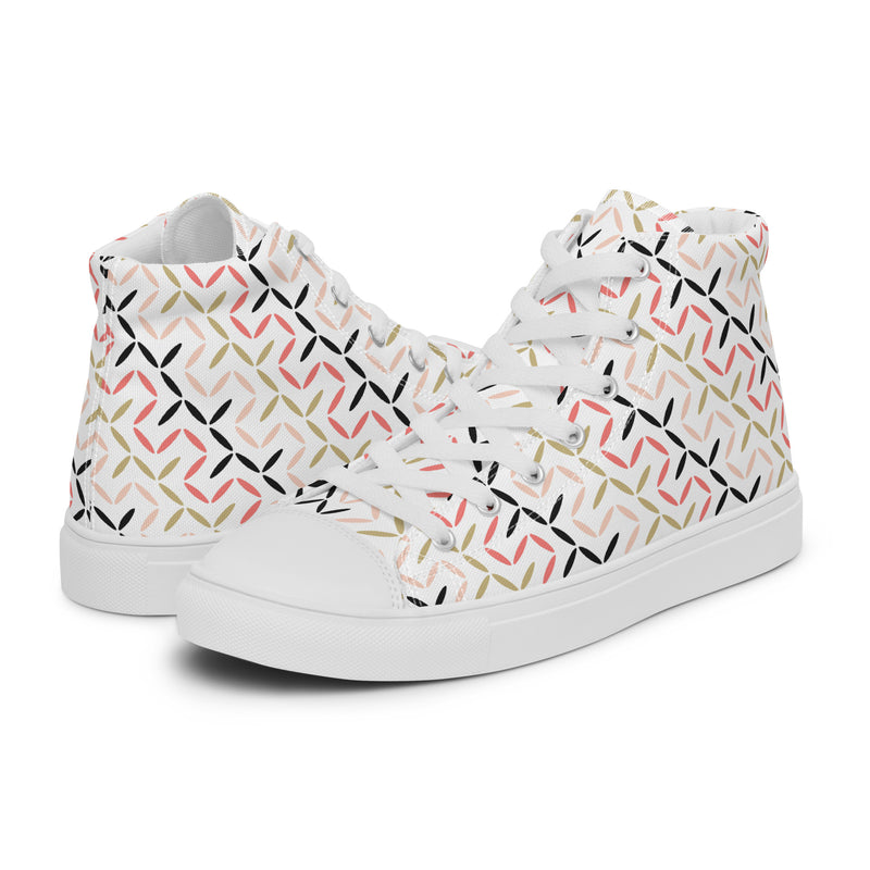 Geometric Arrow High Top #175 - Canvas High Top Sneakers | HA!LO