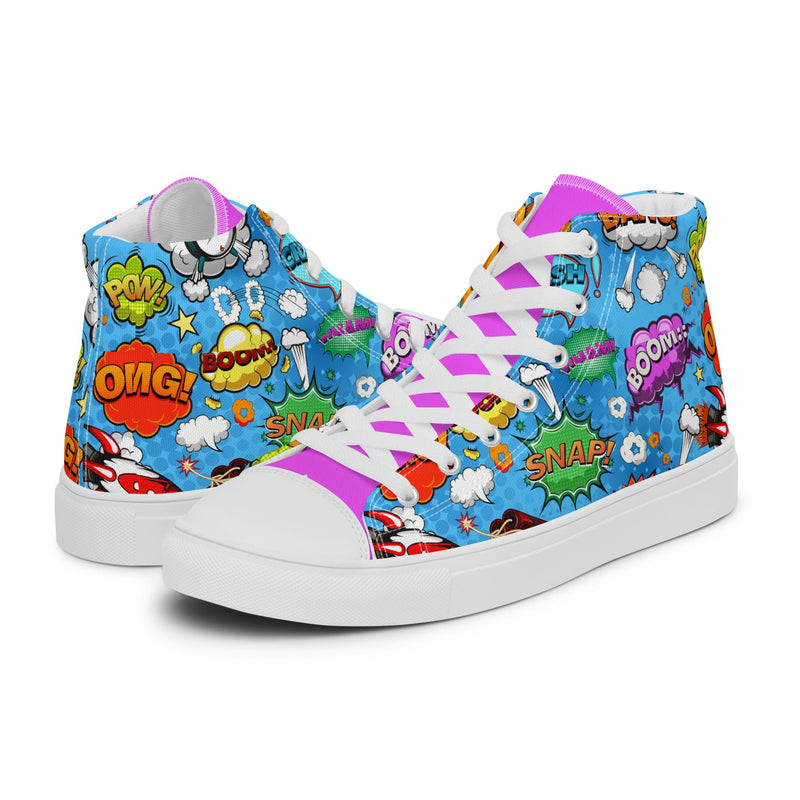 Comic Pop High Top #215 - Canvas High Top Sneakers | HA!LO