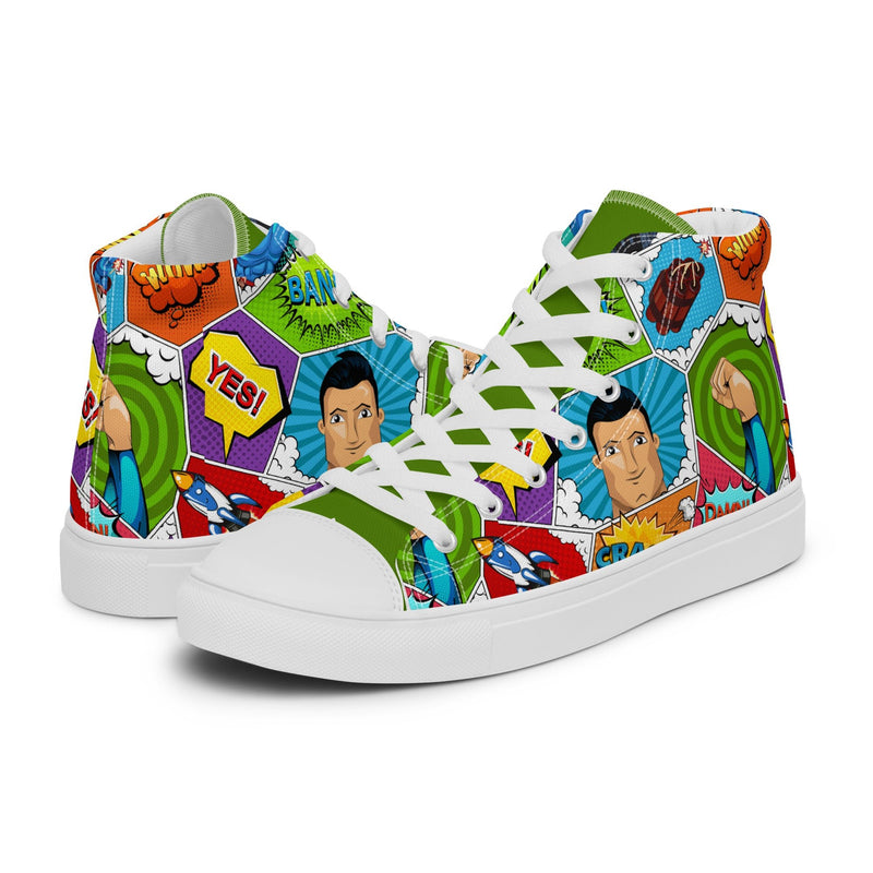 Pop Art Hero High Top #213 - Canvas High Top Sneakers | HA!LO