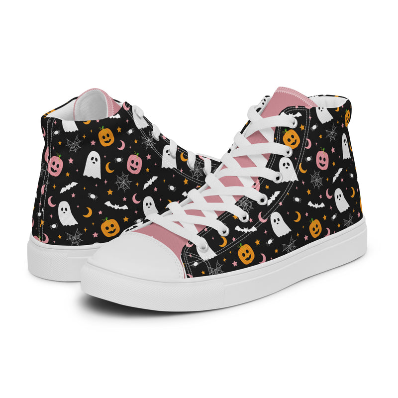 Dark Halloween High Top #236 - Canvas High Top Sneakers | HA!LO