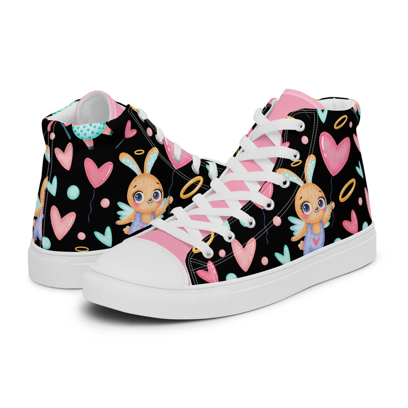 Cupid Heart High Top #268 - Canvas High Top Sneakers | HA!LO