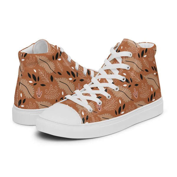 HA!LO Autumn Leaf #288 — Women's Canvas High Top