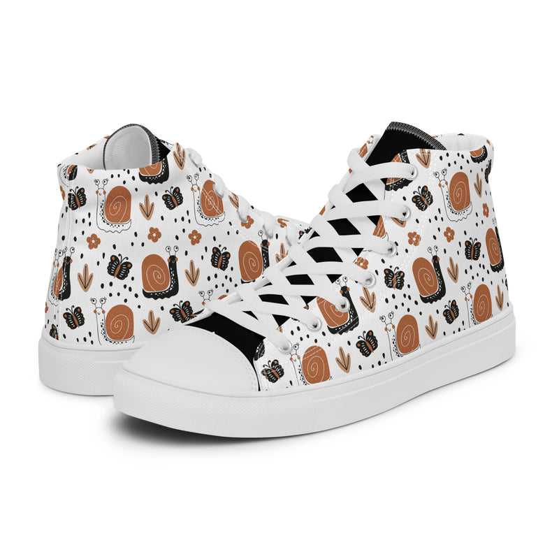 Coffee Cup High Top #280 - Canvas High Top Sneakers | HA!LO