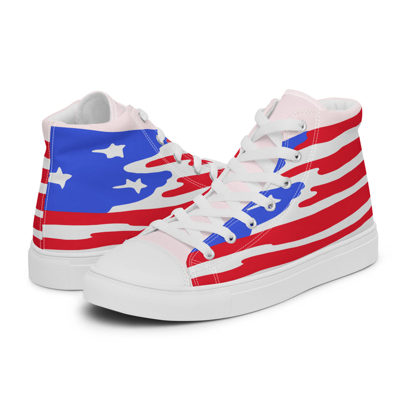 Stars Stripes High Top #292 - Canvas High Top Sneakers | HA!LO