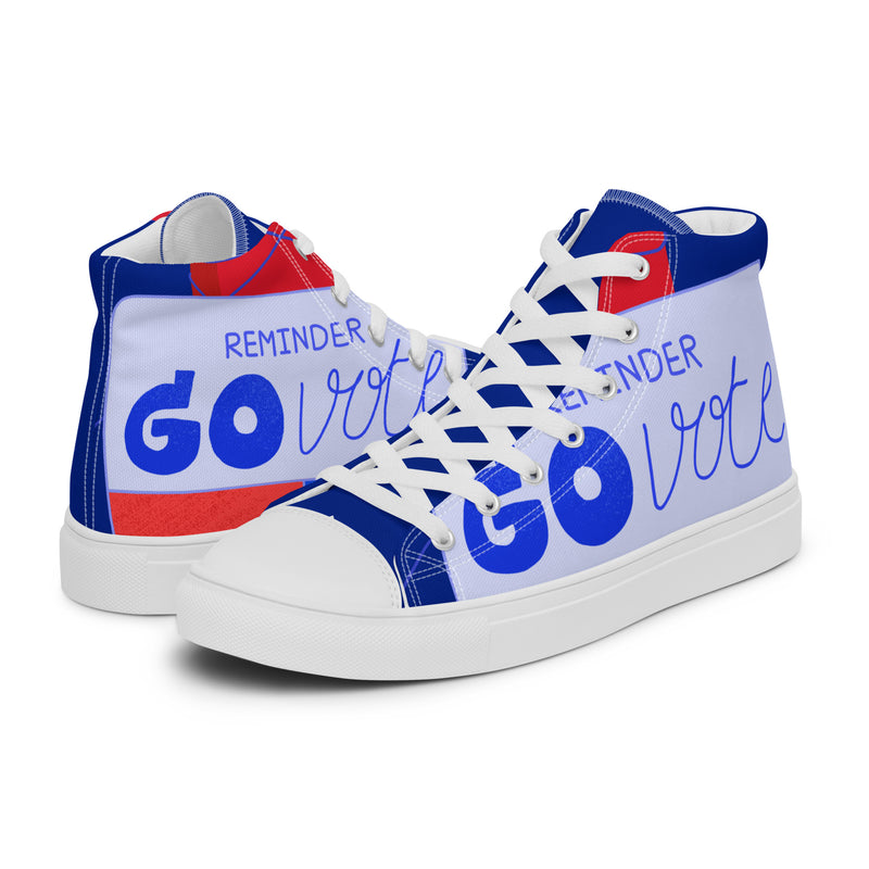 Go Vote High Top #293 - Canvas High Top Sneakers | HA!LO