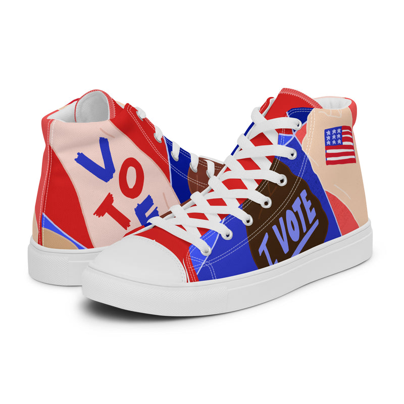 Vote Patriot High Top #295 - Canvas High Top Sneakers | HA!LO