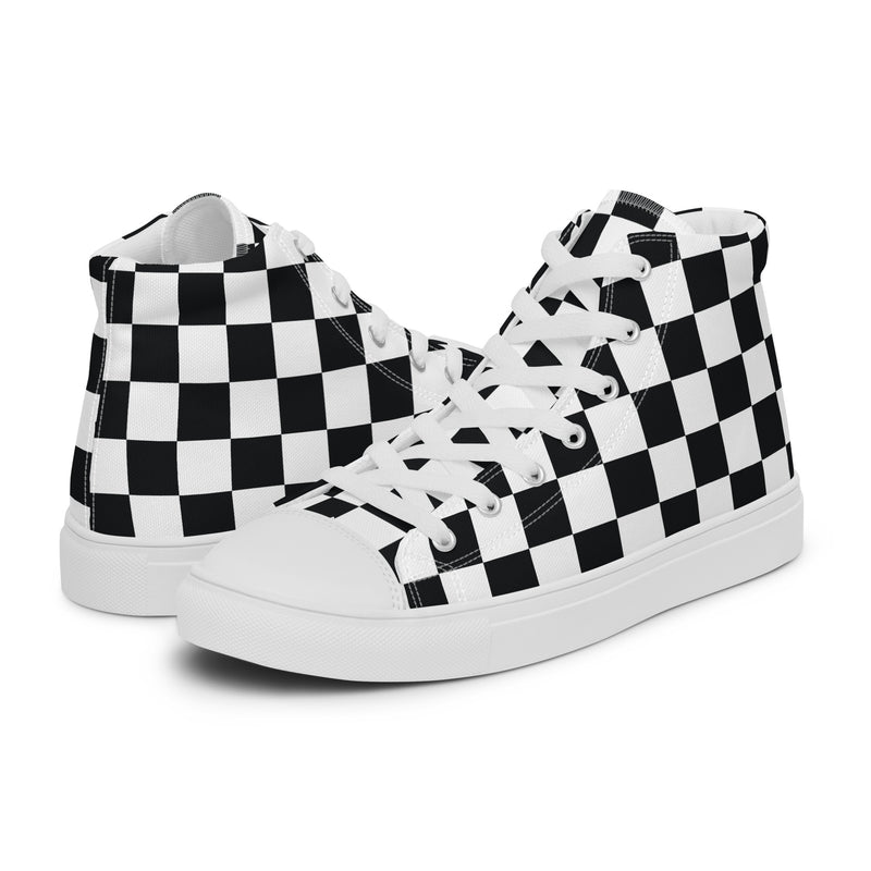 Classic Checker High Top #300 - Canvas High Top Sneakers | HA!LO