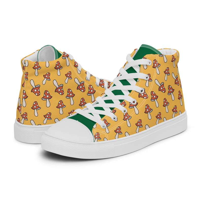 Dancing Flamingo High Top #307 - Canvas High Top Sneakers | HA!LO