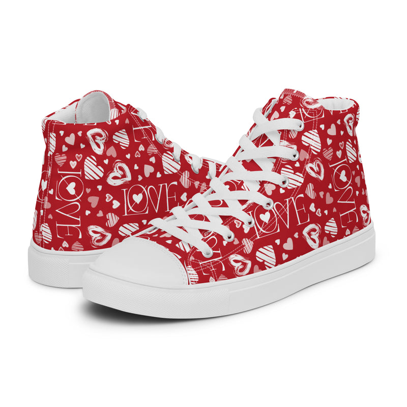 Peace & Love High Top #316 - Canvas High Top Sneakers | HA!LO