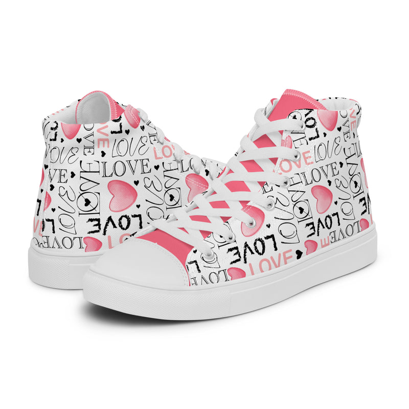 Love Letter High Top #317 - Canvas High Top Sneakers | HA!LO