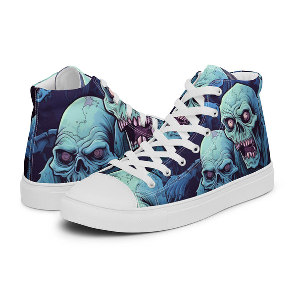 HA!LO Abstract Color Block #326 — Women’s Canvas High Top