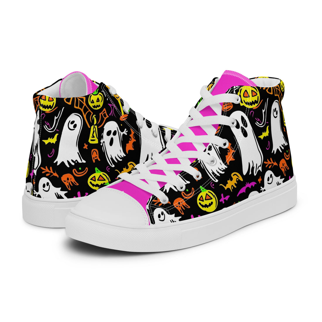 Women's Halloween Ghost Party High Tops 341 - ShipSneakers.com