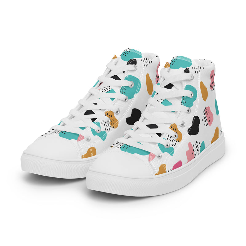 Summer Treats High Top #139 - Back View | HA!LO Canvas Sneakers