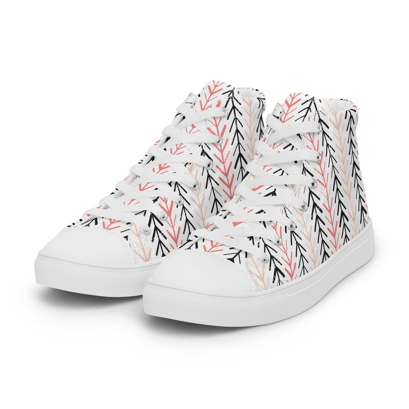 Arrow Tree High Top #178 - Back View | HA!LO Canvas Sneakers