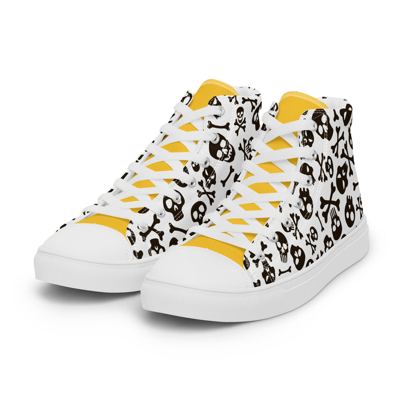 Skull Candy High Top #234 - Close Up Detail | HA!LO Canvas Sneakers