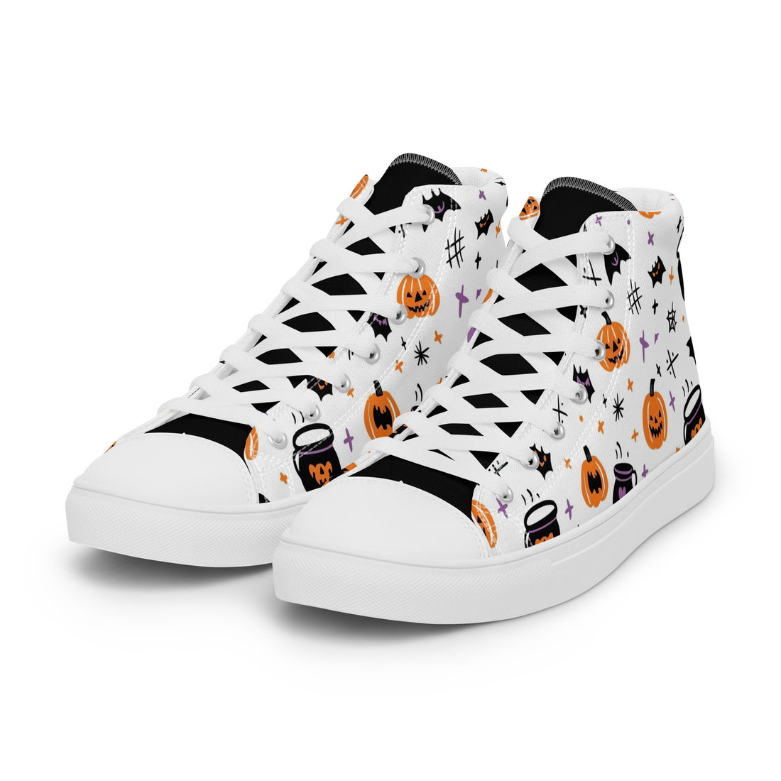 Women's Halloween High Top Sneakers 343 - ShipSneakers.com