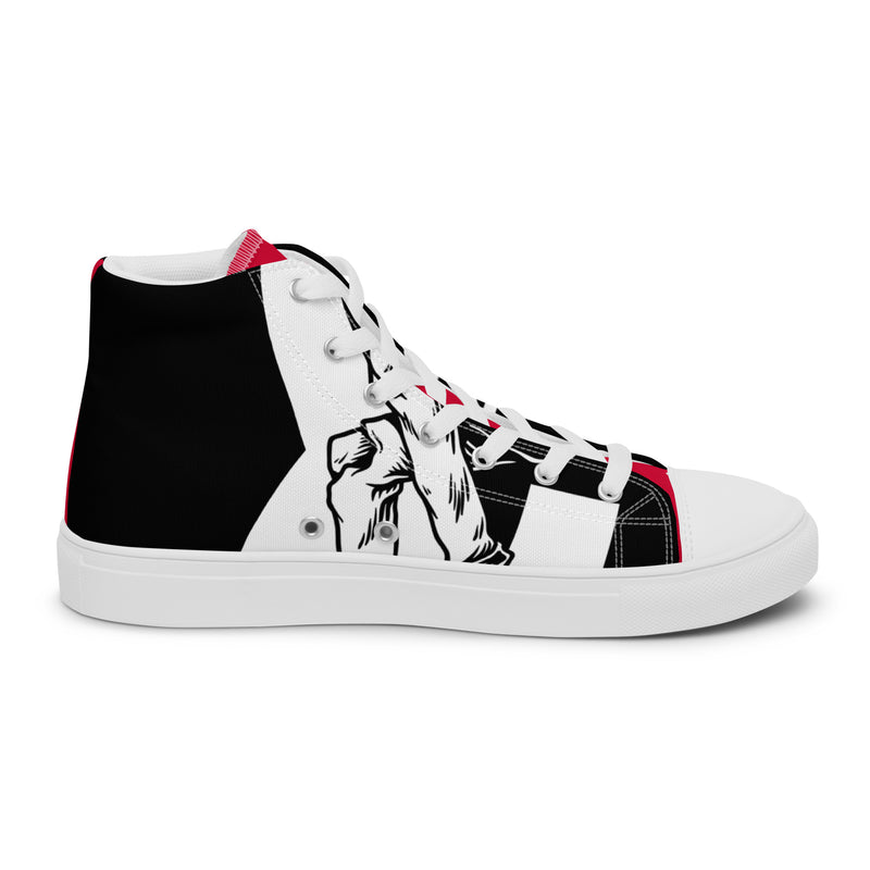 Wild Young High Top #71 - Angled View | HA!LO Canvas Sneakers
