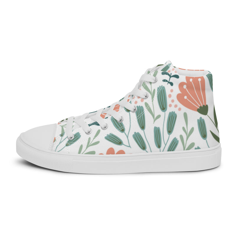 Green Leaf High Top #10 - Sole Detail | HA!LO Canvas Sneakers