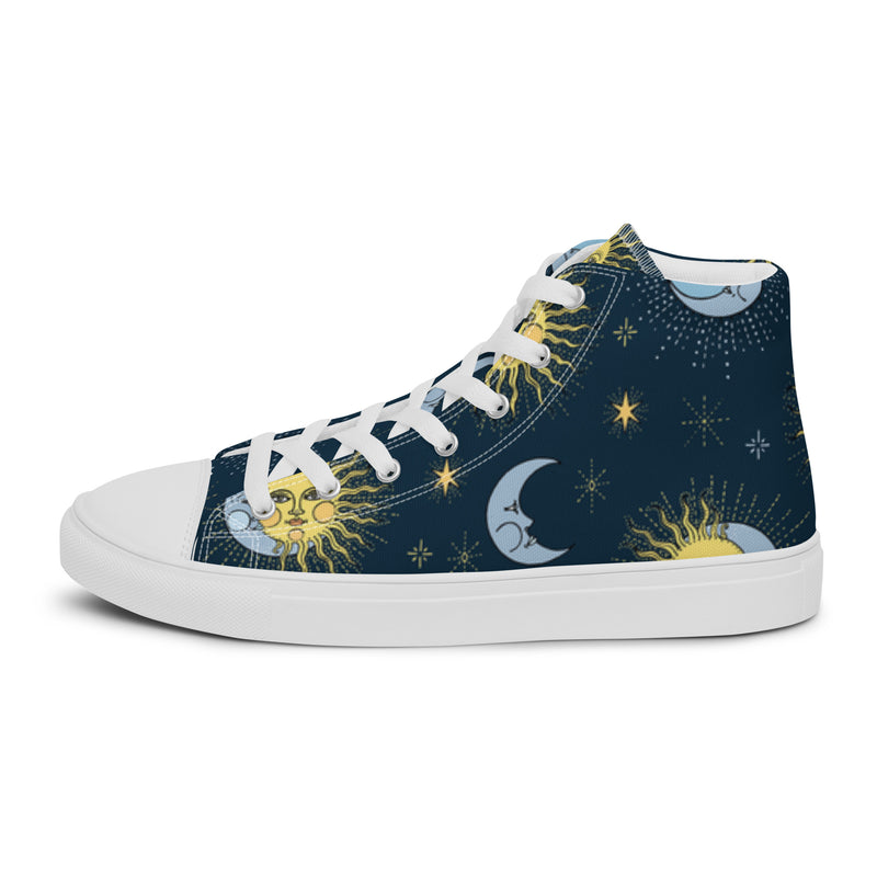 Sun Moon High Top #16 - Sole Detail | HA!LO Canvas Sneakers