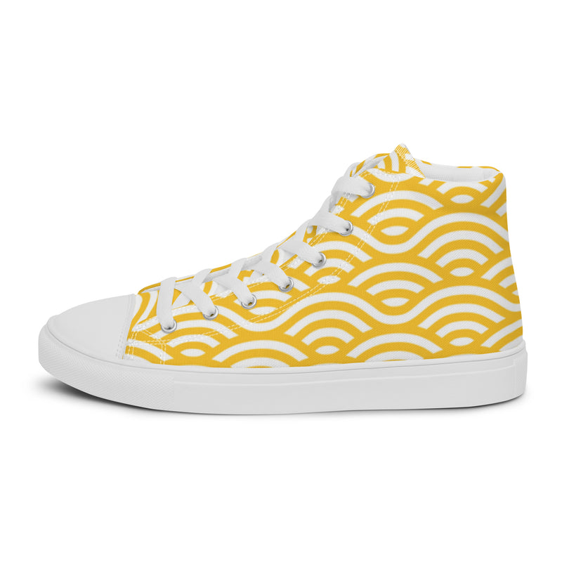 Gold Wave High Top #18 - Sole Detail | HA!LO Canvas Sneakers