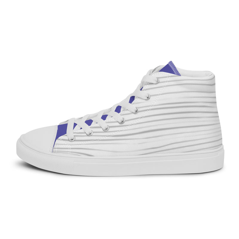 Purple Diamond High Top #30 - Sole Detail | HA!LO Canvas Sneakers