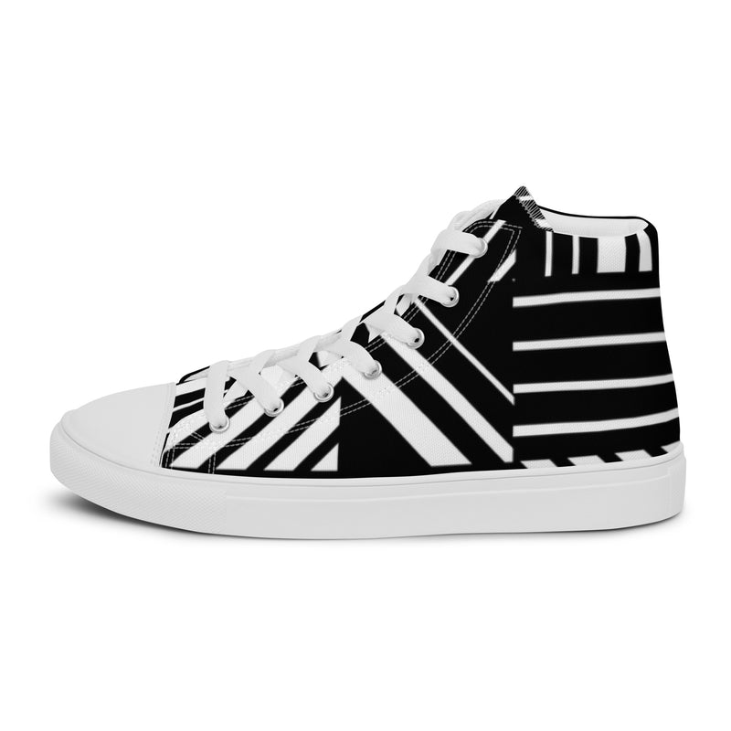 Zebra Stripe High Top #31 - Sole Detail | HA!LO Canvas Sneakers