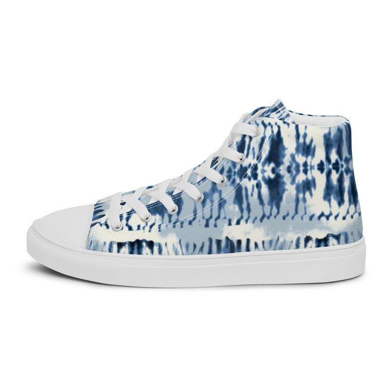 Indigo Shibori High Top #33 - Sole Detail | HA!LO Canvas Sneakers