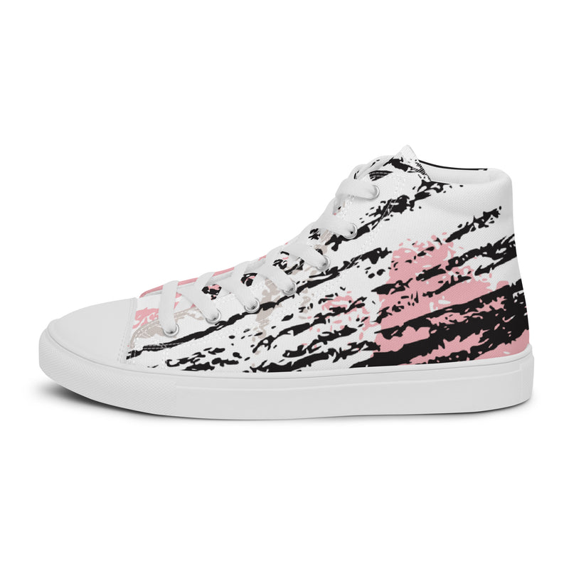 Brush Stroke High Top #61 - Sole Detail | HA!LO Canvas Sneakers