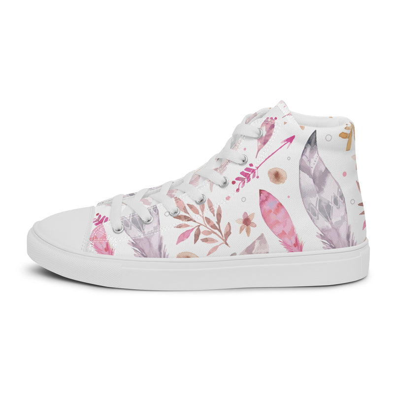 Pink Botanical High Top #68 - Sole Detail | HA!LO Canvas Sneakers