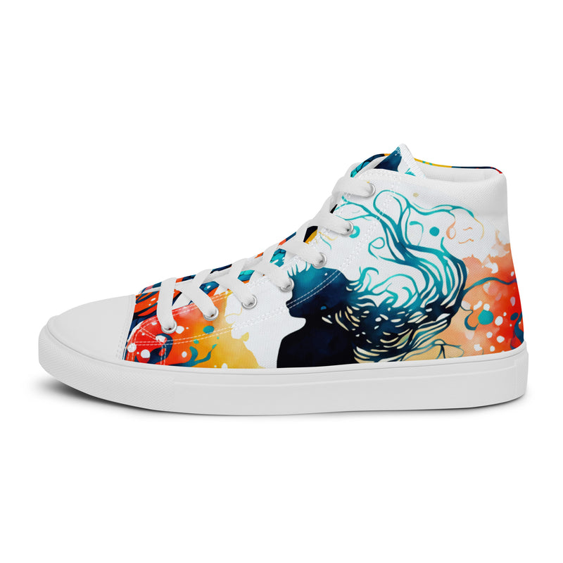 Ocean Wave High Top #75 - Sole Detail | HA!LO Canvas Sneakers