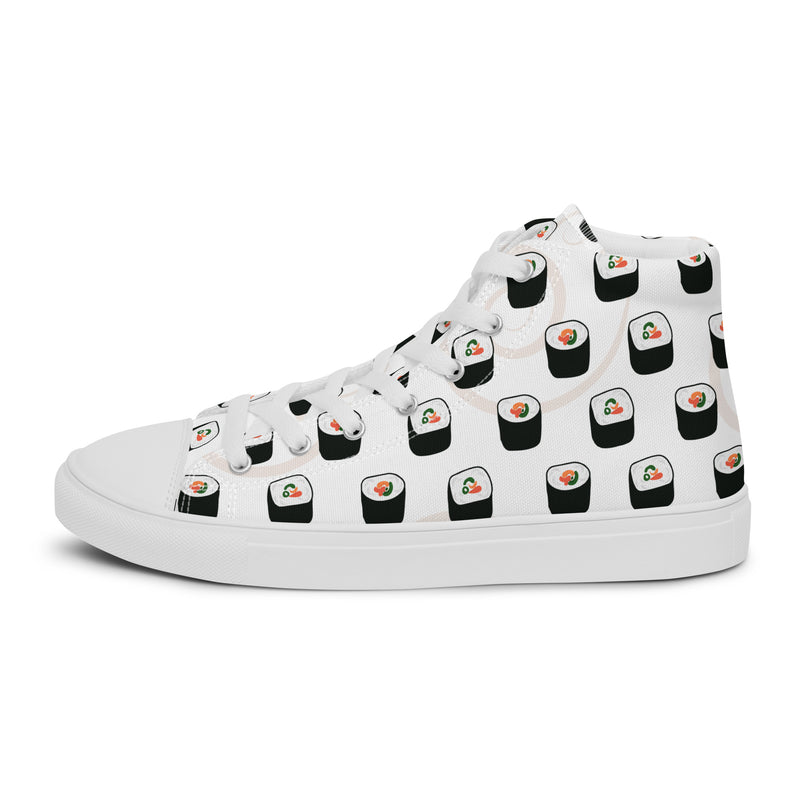 Sushi Roll High Top #124 - Sole Detail | HA!LO Canvas Sneakers