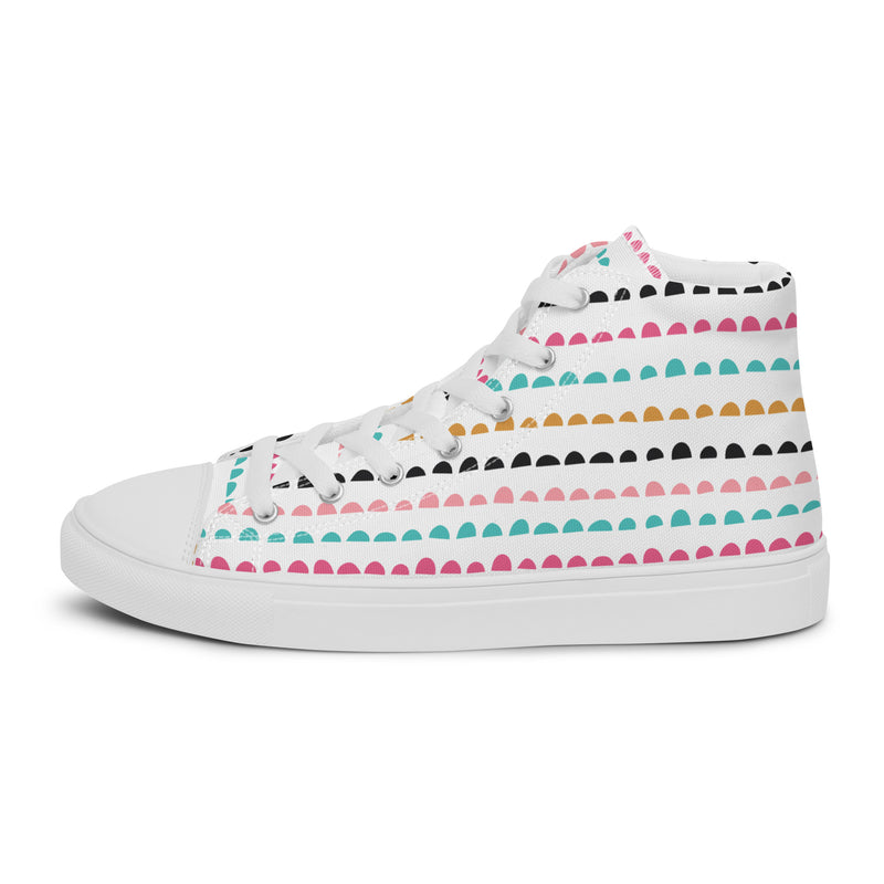 Confetti Dot High Top #130 - Sole Detail | HA!LO Canvas Sneakers