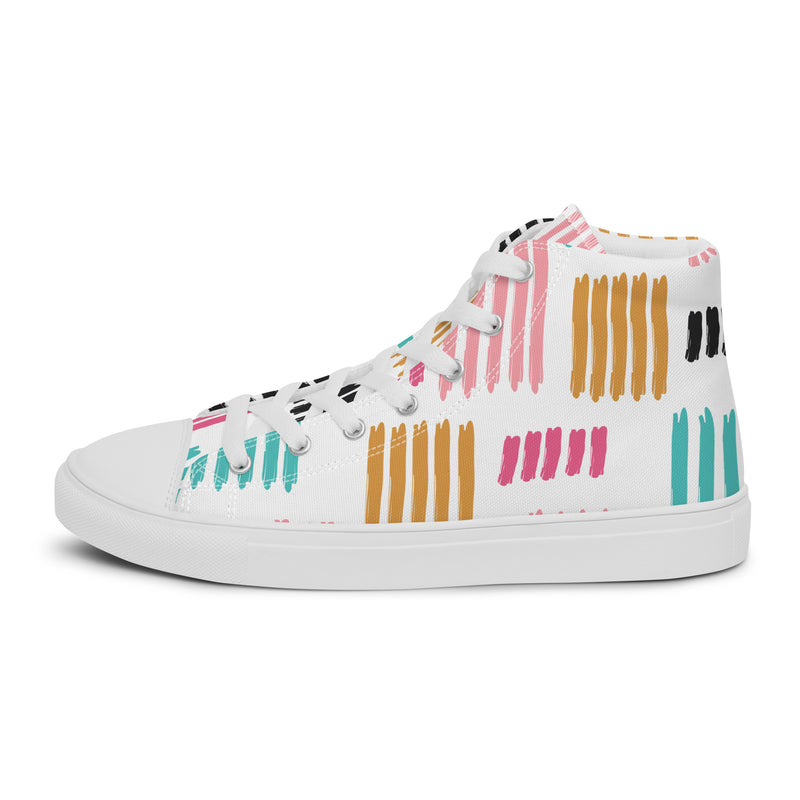 Pastel Stripe High Top #132 - Sole Detail | HA!LO Canvas Sneakers