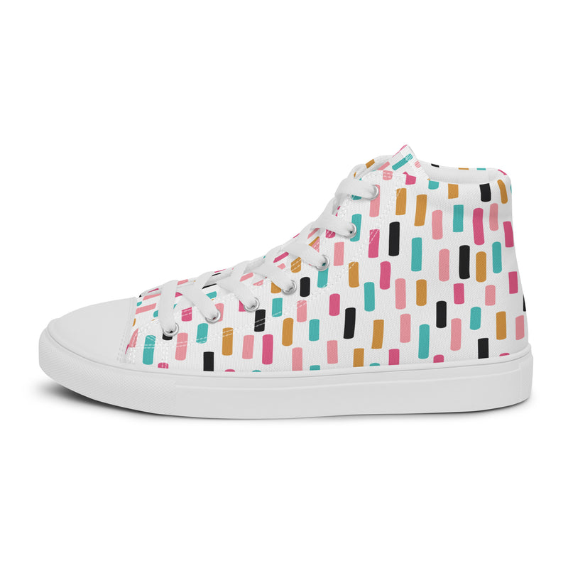 Color Block High Top #134 - Sole Detail | HA!LO Canvas Sneakers