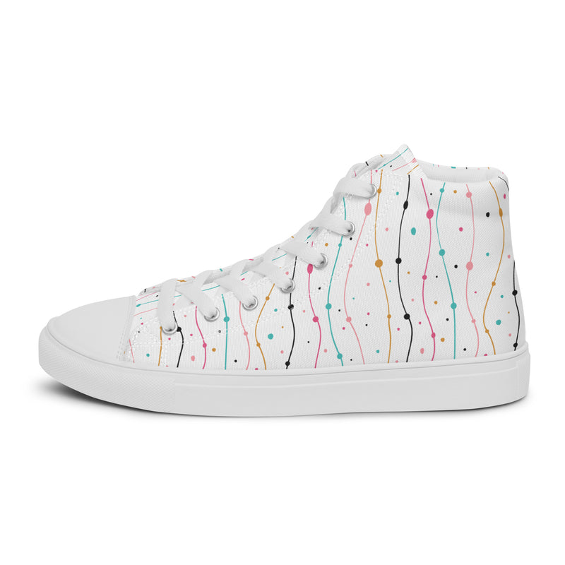 Confetti Rain High Top #137 - Sole Detail | HA!LO Canvas Sneakers