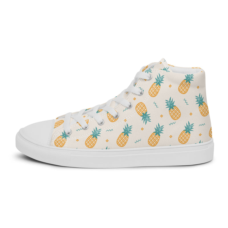 Pineapple Summer High Top #144 - Sole Detail | HA!LO Canvas Sneakers